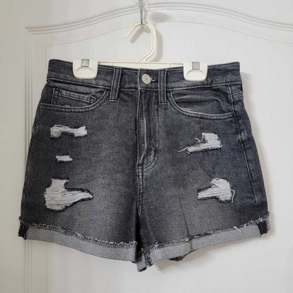 Sonoma Goods for Life Size 27 Washed Black Distressed / Destroyed Denim Shorts